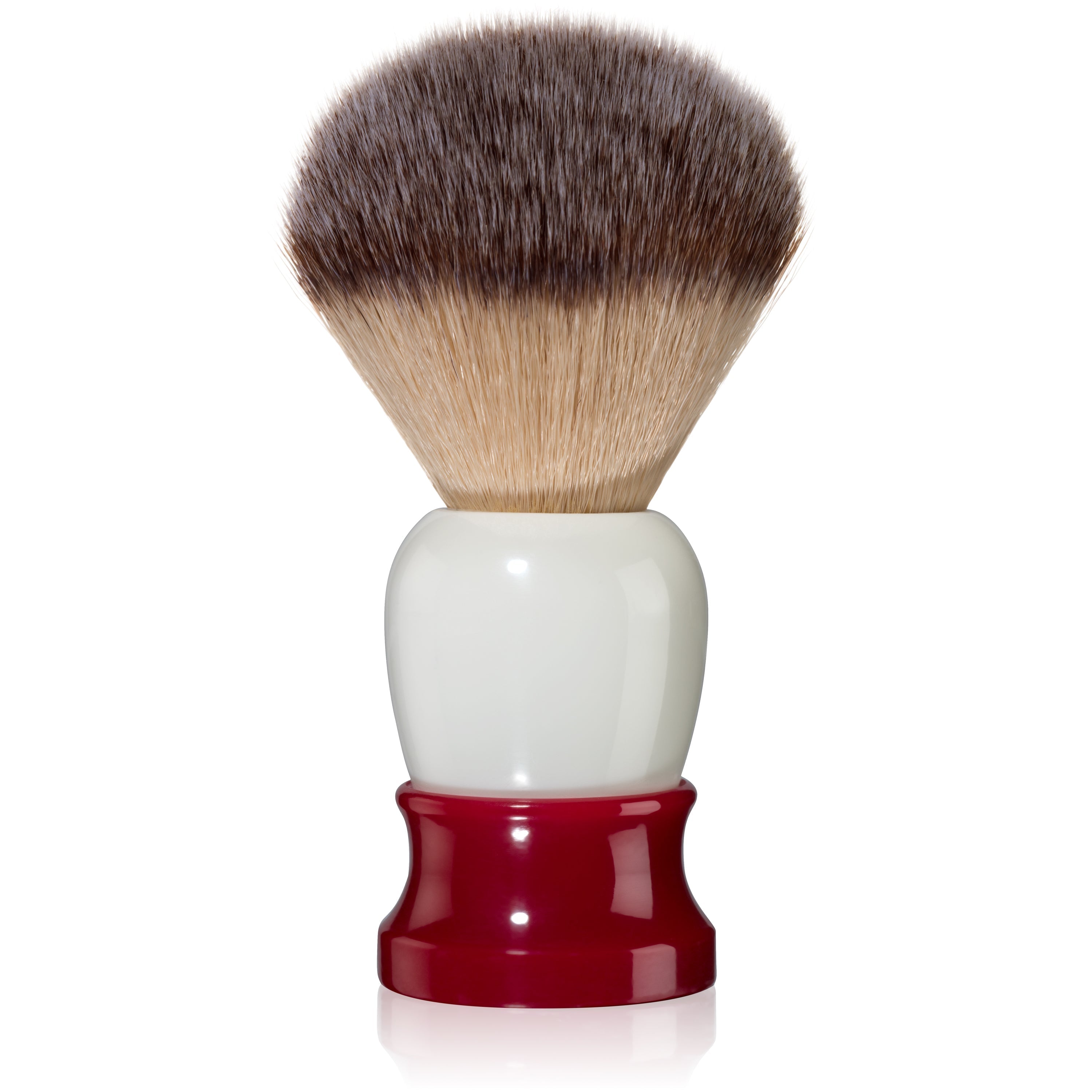 Image of Fine Accoutrements Classic Shaving Brush -Red/White-1