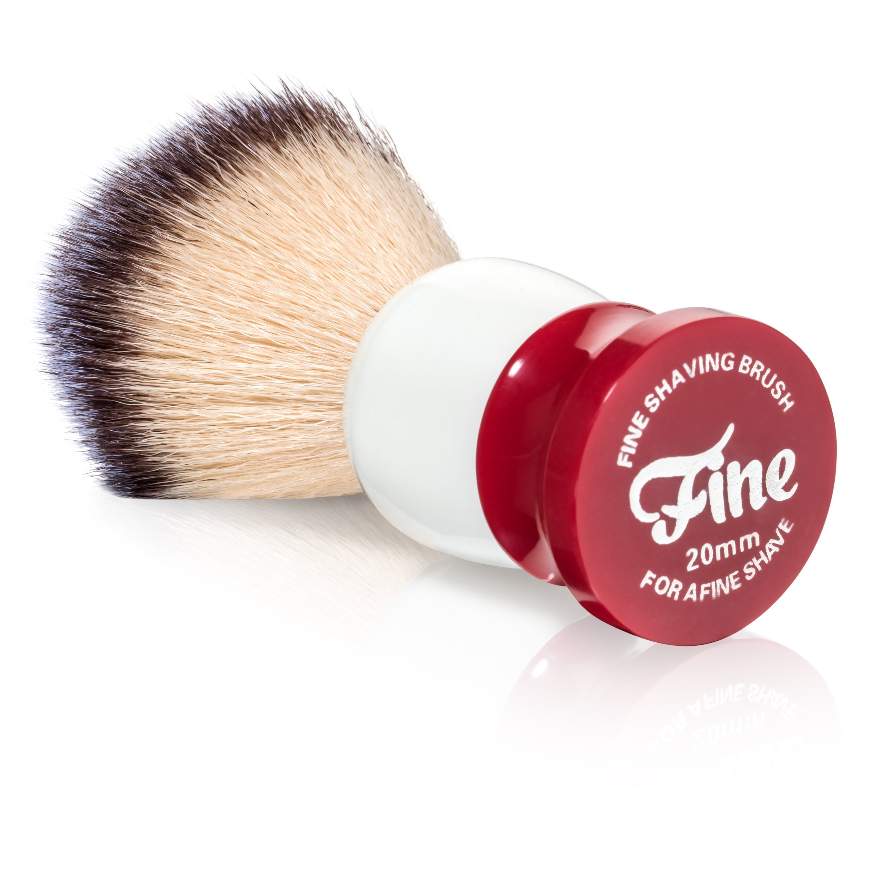 Image of Fine Accoutrements Classic Shaving Brush -Red/White-2