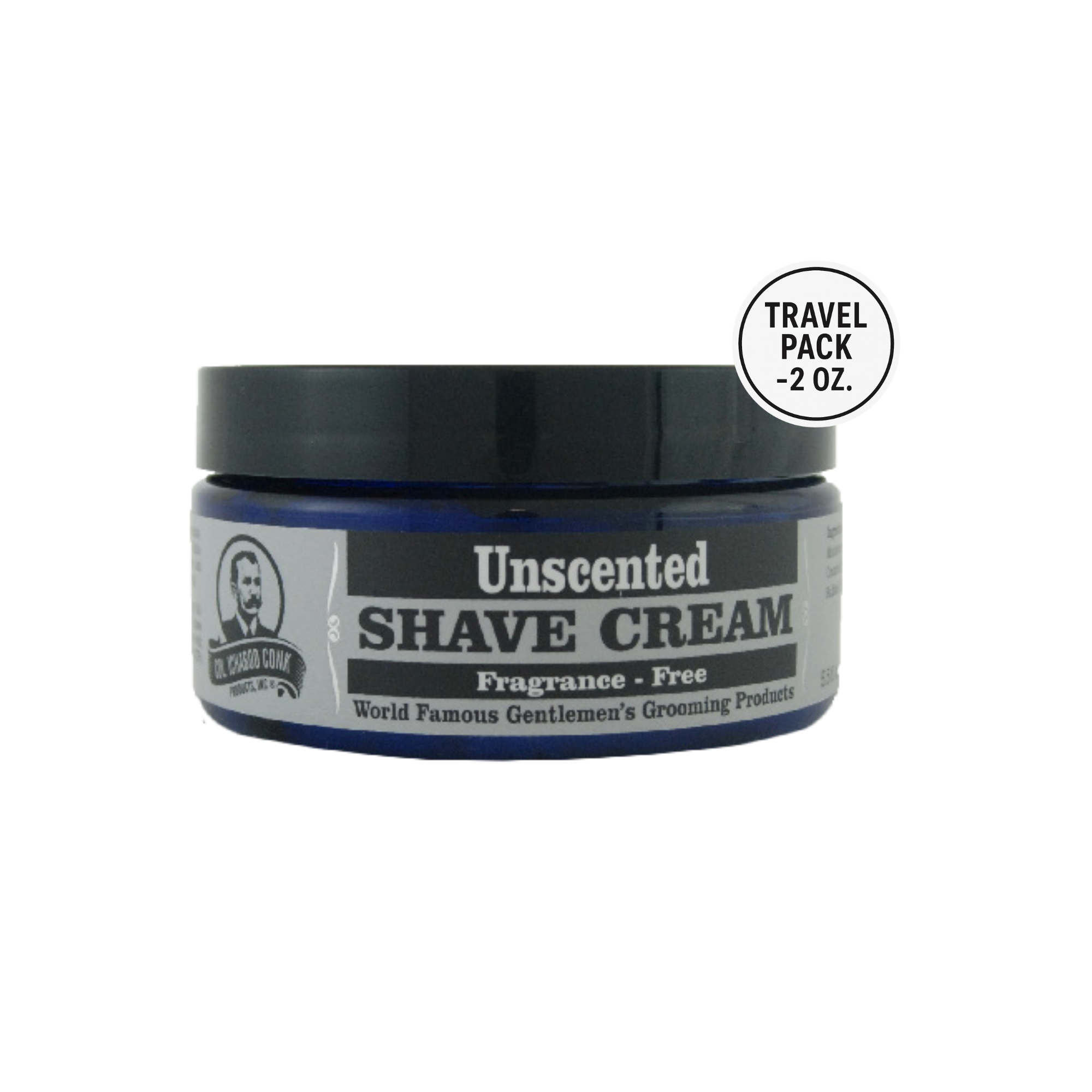 Image of Unscented Natural Shave Cream (Travel Size) - 2 oz-0