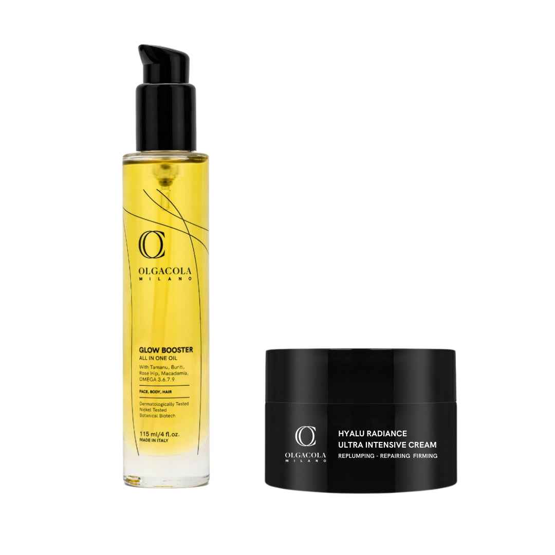 Image of Kit Glow Booster Oil + Hyalu Radiance Ultra Intensive Cream
