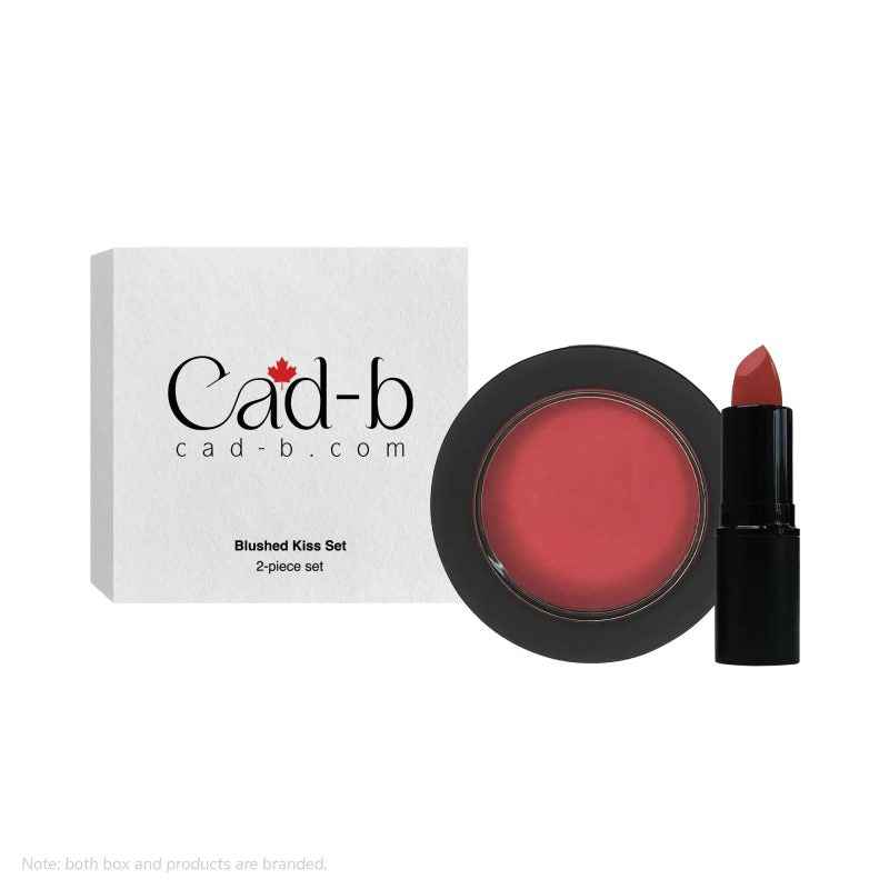 Image of Lipstick & Blushed Kiss Set – KIS | Mauve Lipstick & Guava Blush Duo – Cruelty Free Makeup