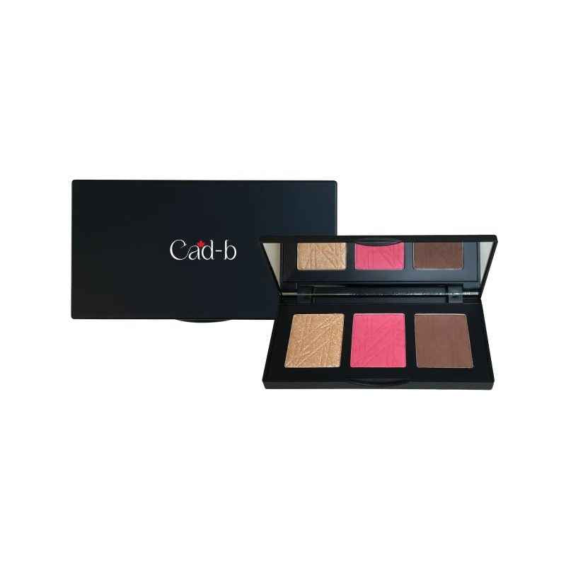 Image of Pro Cheek Palette – Pop – PCP53 | 3-Shade Matte & Shimmer Blush, Contour & Highlight | Vegan, Cruelty-Free, Paraben-Free, Talc-Free