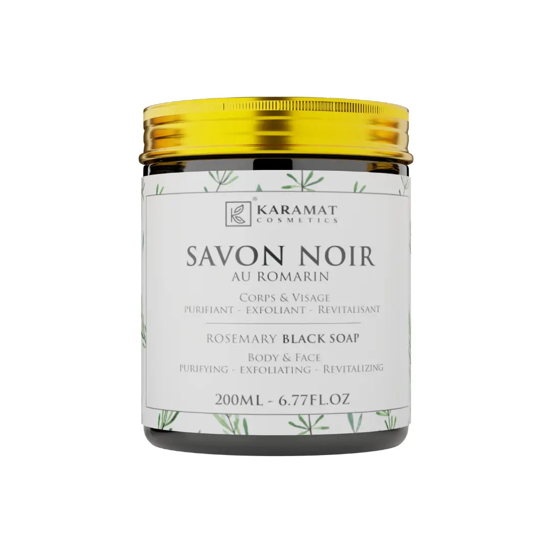 Image of Savon Noir Revitalisant au Romarin – 200ml-0
