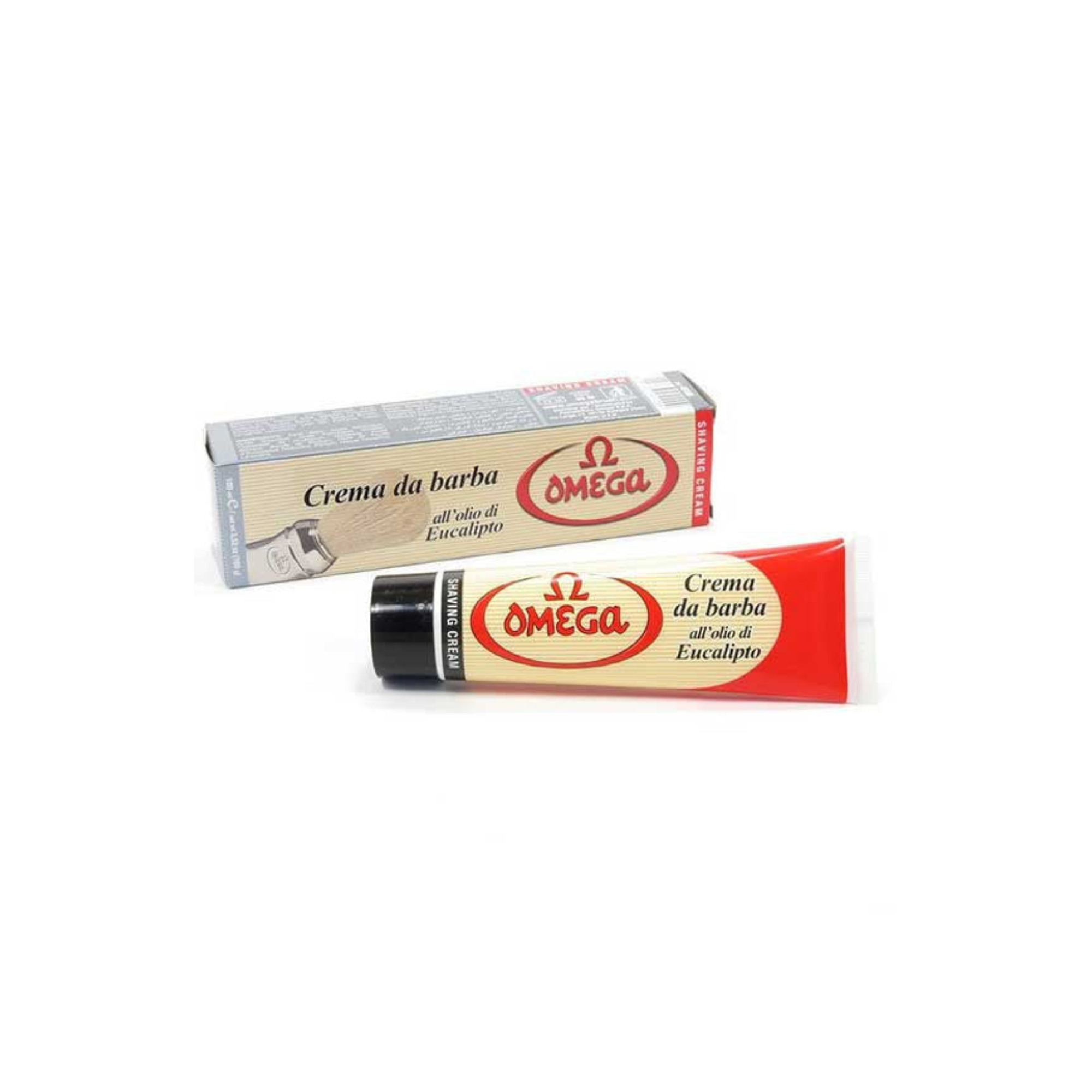 Image of OMG-45100 Omega Eucalyptus Shaving Cream, Tube (150ml/5 oz)-1