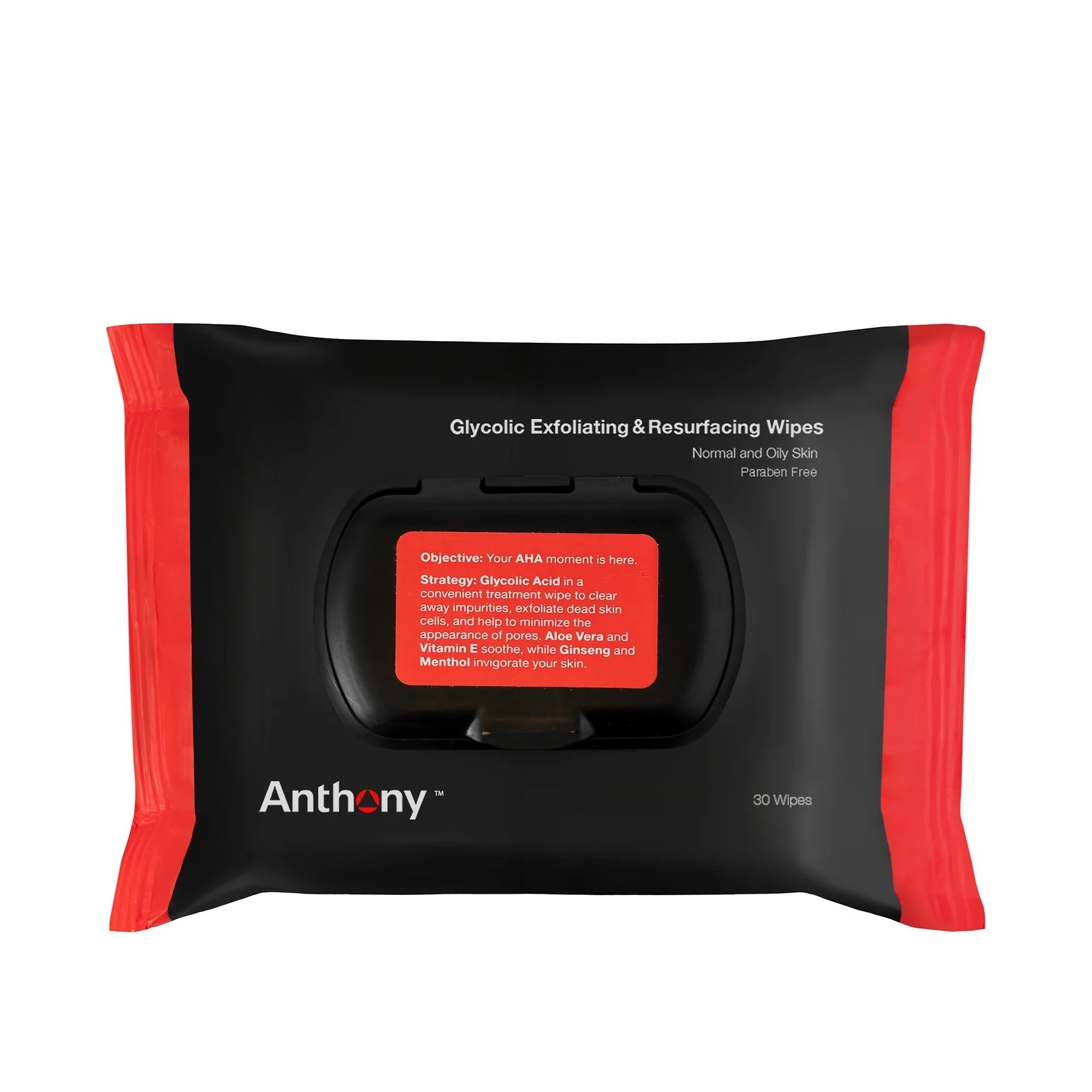 Image of Anthony Glycolic Exfoliating & Resurfacing Wipes 30 Wipes-0