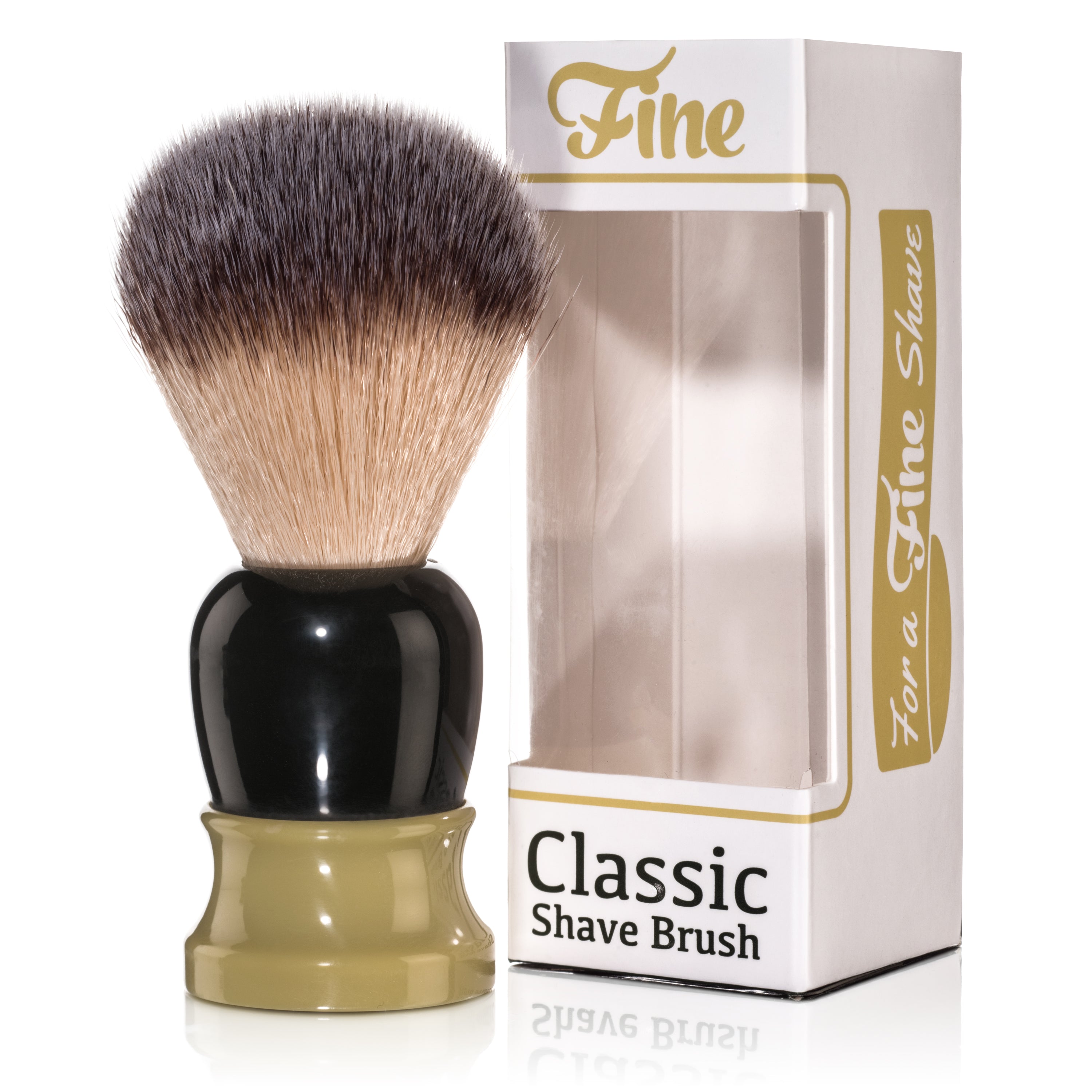 Image of Fine Accoutrements Classic Shaving Brush - Green/Gold-0