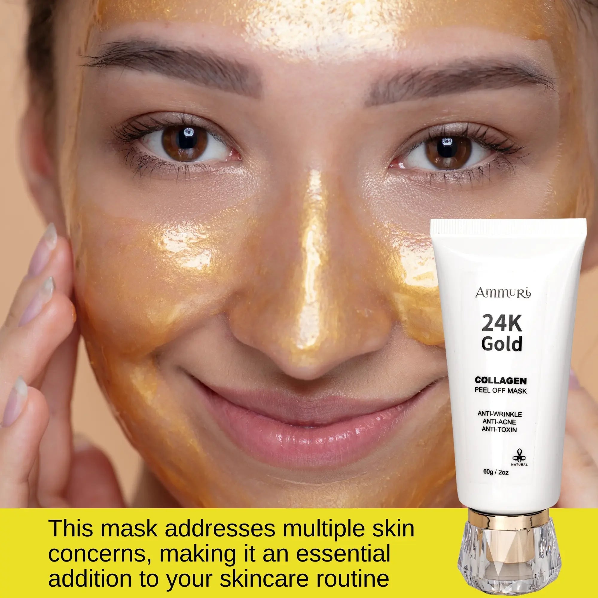 Image of Ammuri Beauty 24K Gold Peel Off Mask for Radiant Skin-0