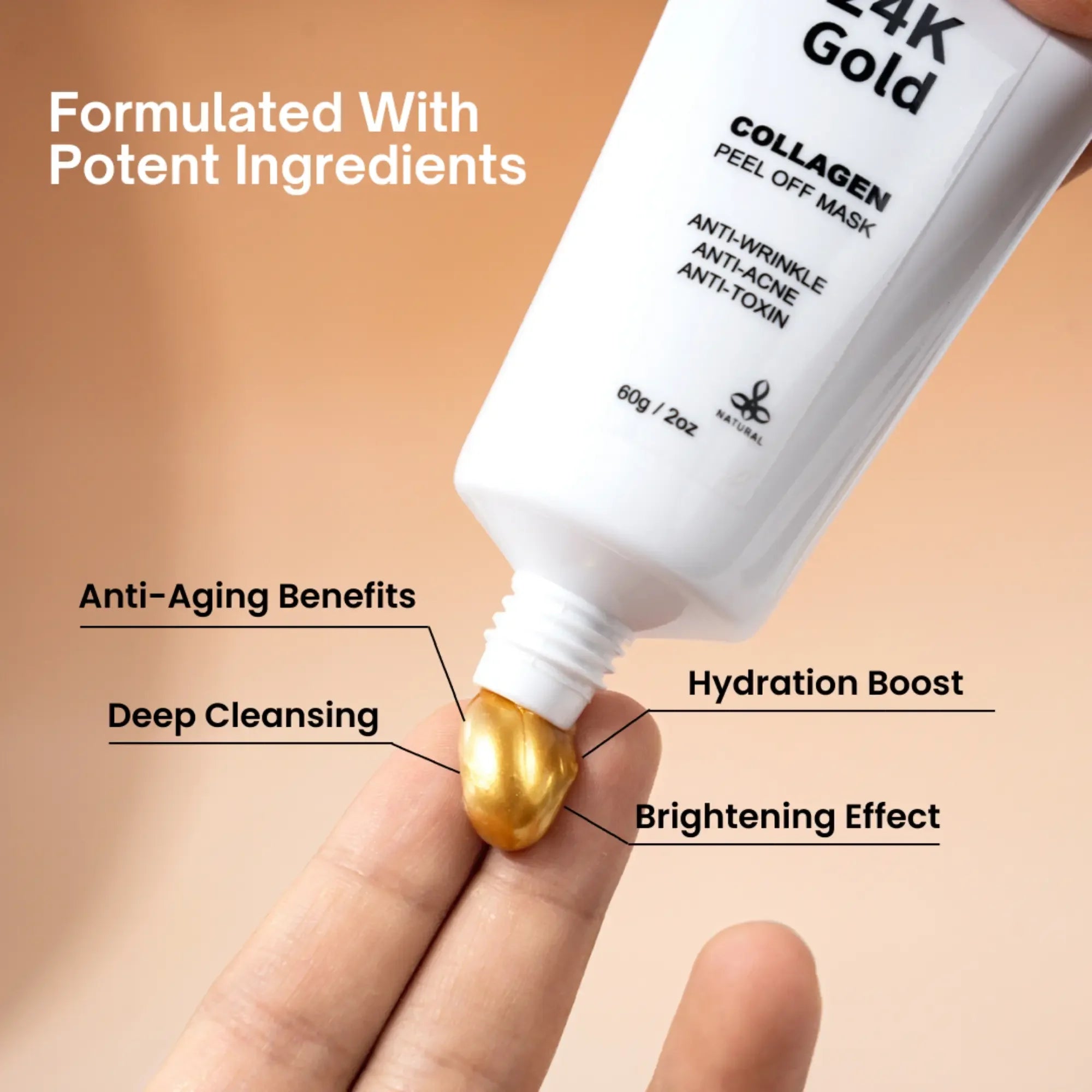 Image of Ammuri Beauty 24K Gold Peel Off Mask for Radiant Skin-4