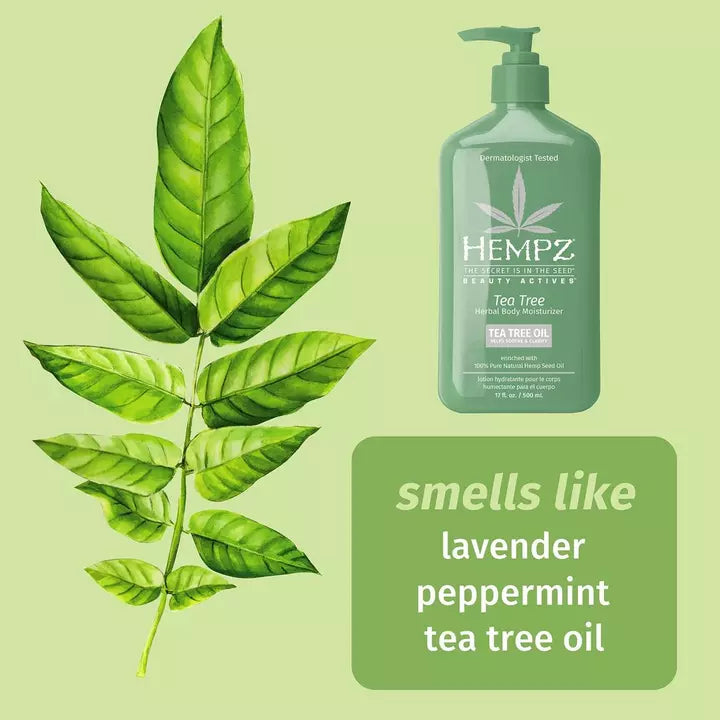 Image of Hempz Tea Tree Herbal Body Moisturizer 17oz.-1