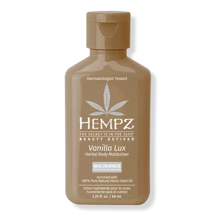 Image of Hempz Vanilla Lux Herbal Body Moisturizer with Niacinamide 2.25oz.-0