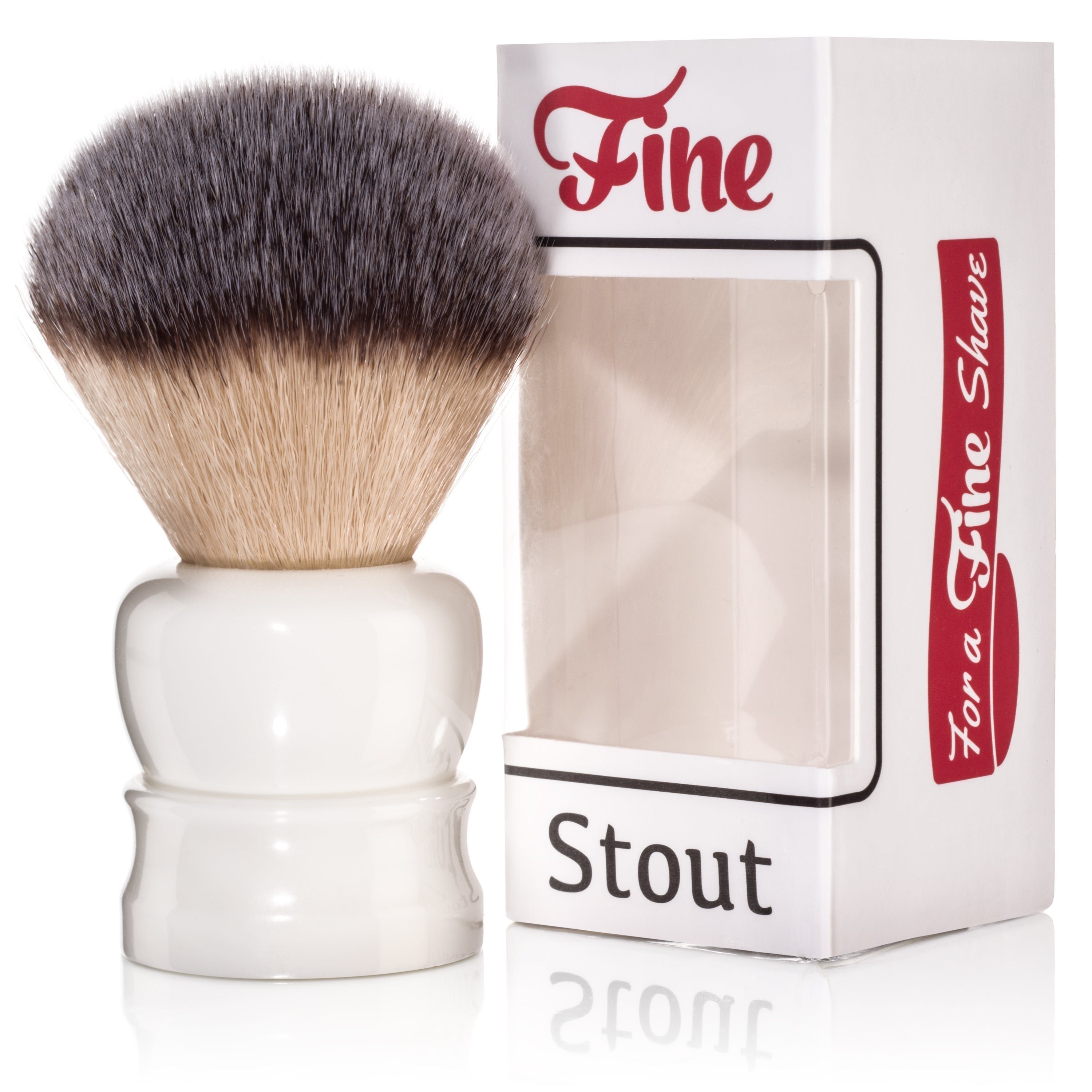 Image of Fine Accoutrements Stout Shaving White Brush-0