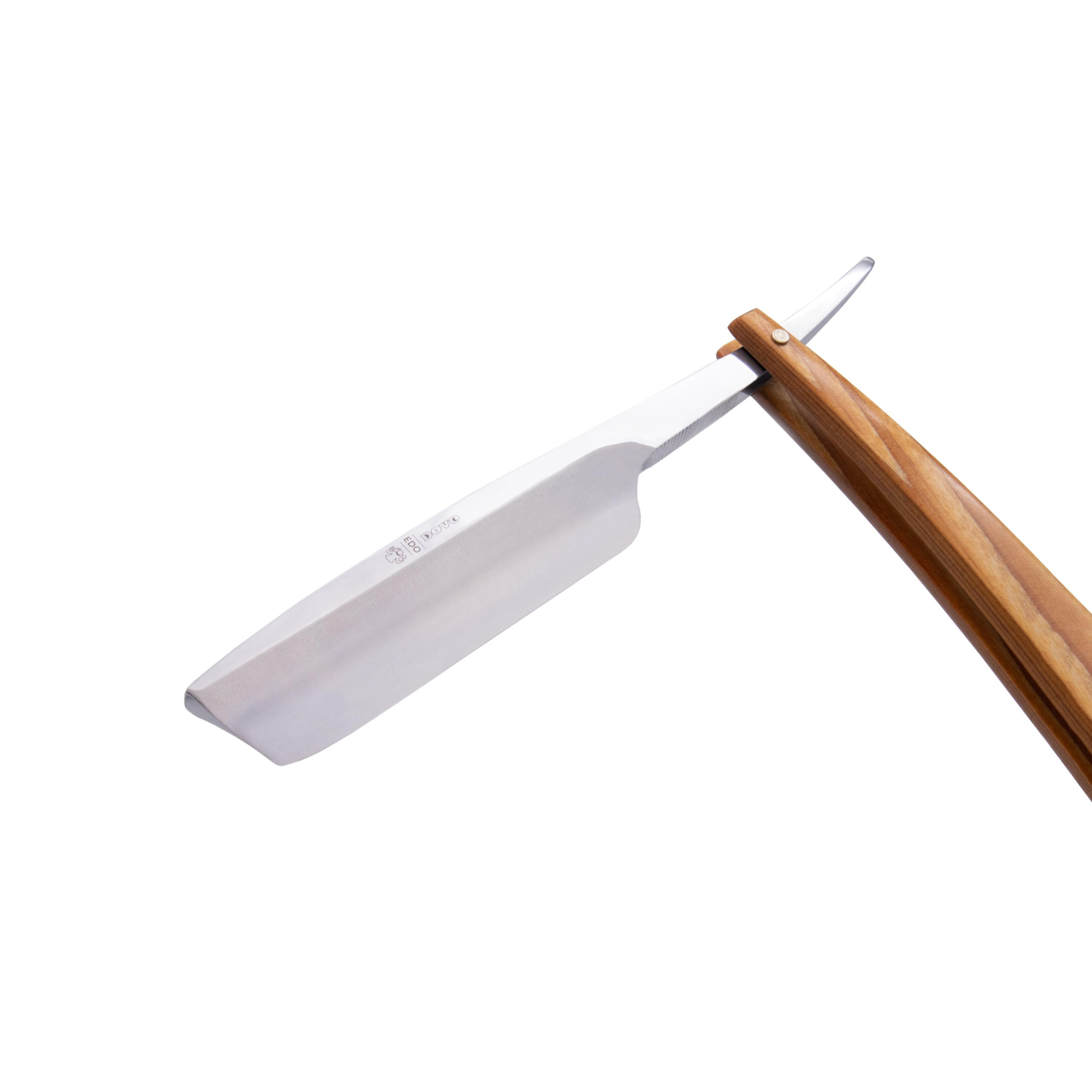 Image of Dovo Straight Razor, Edo Spruce Wood Handle 5/8