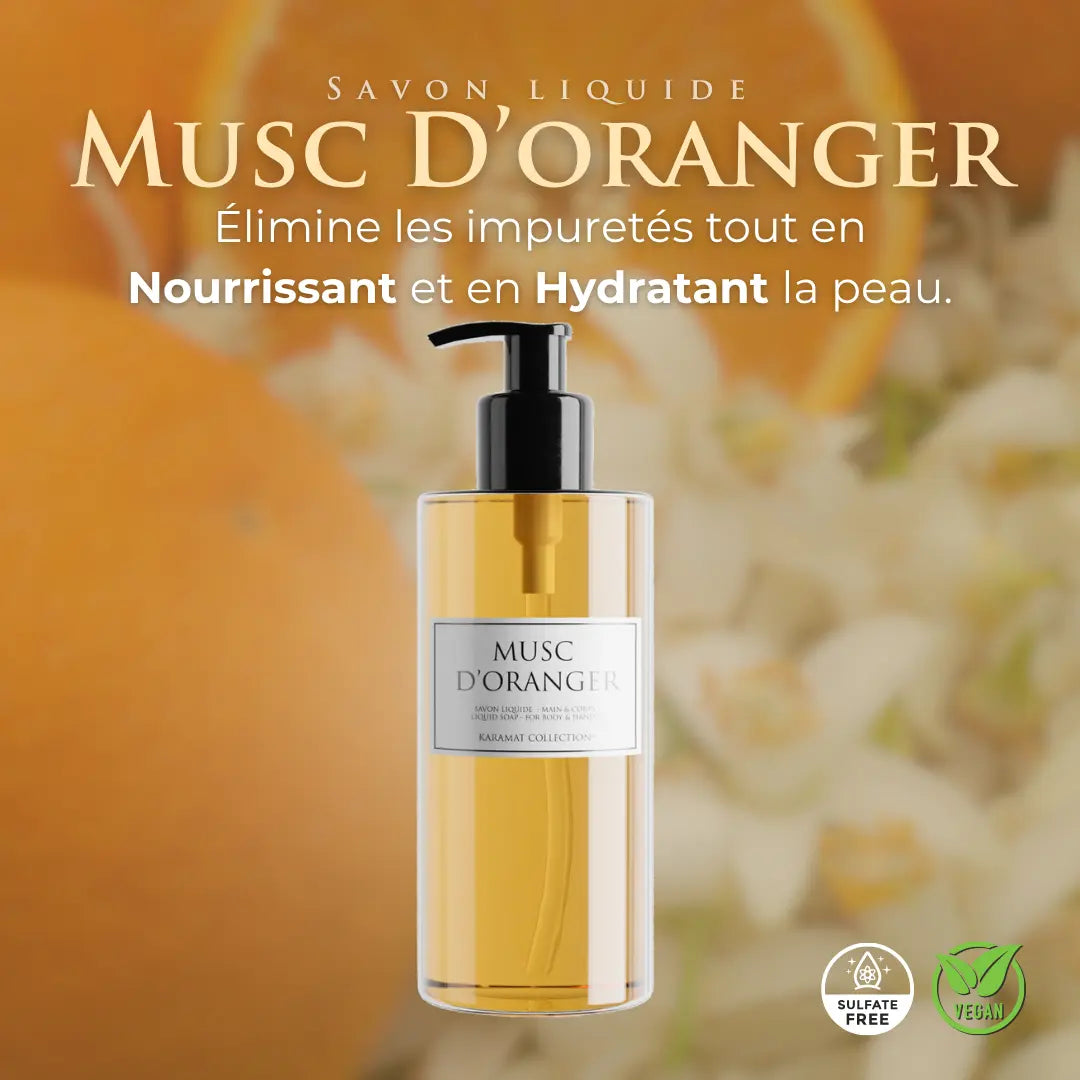 Image of MUSC D’ORANGER Savon Liquide de Luxe 300ml-3