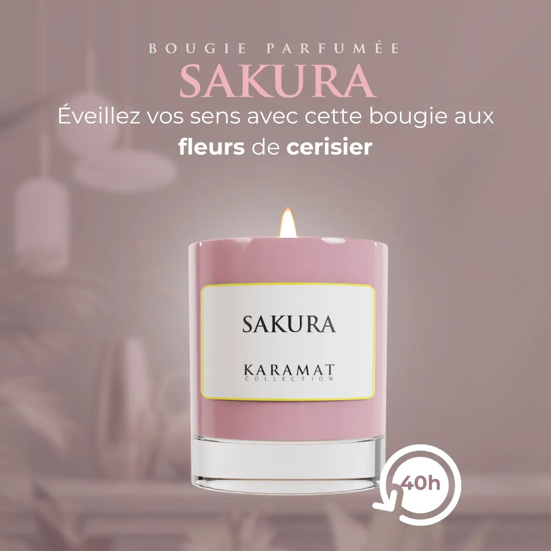 Image of Bougie parfumé Sakura – Floraison Printanière-1