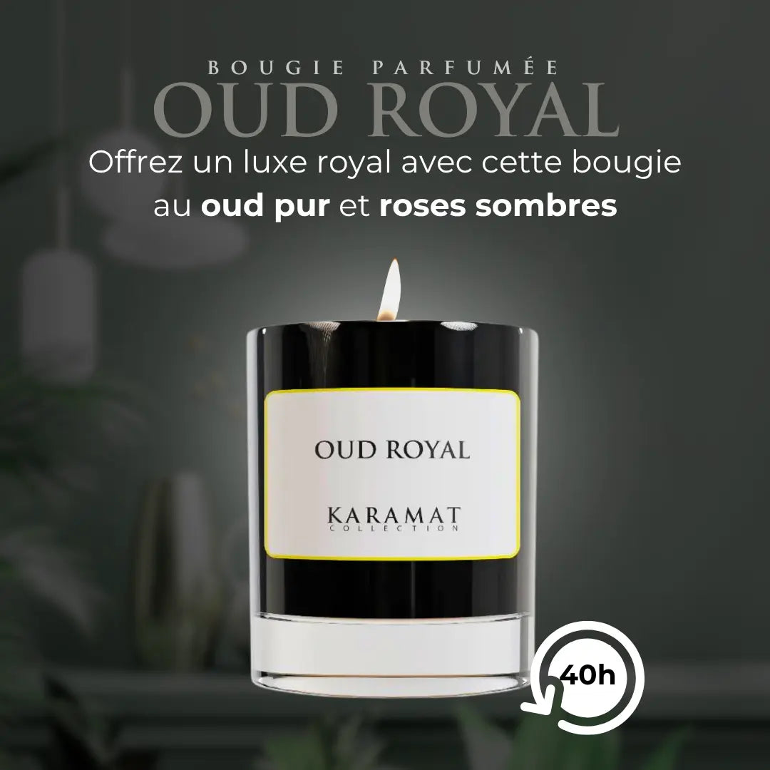 Image of bougie parfumée Oud Royal – Majesté Orientale-1