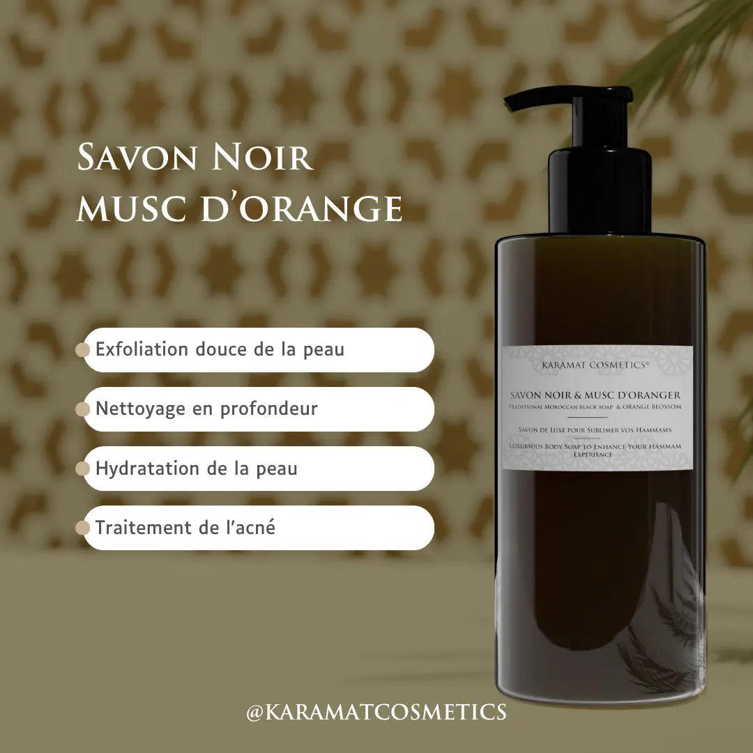 Image of Savon Noir Au Fleur D’oranger 300ml-1