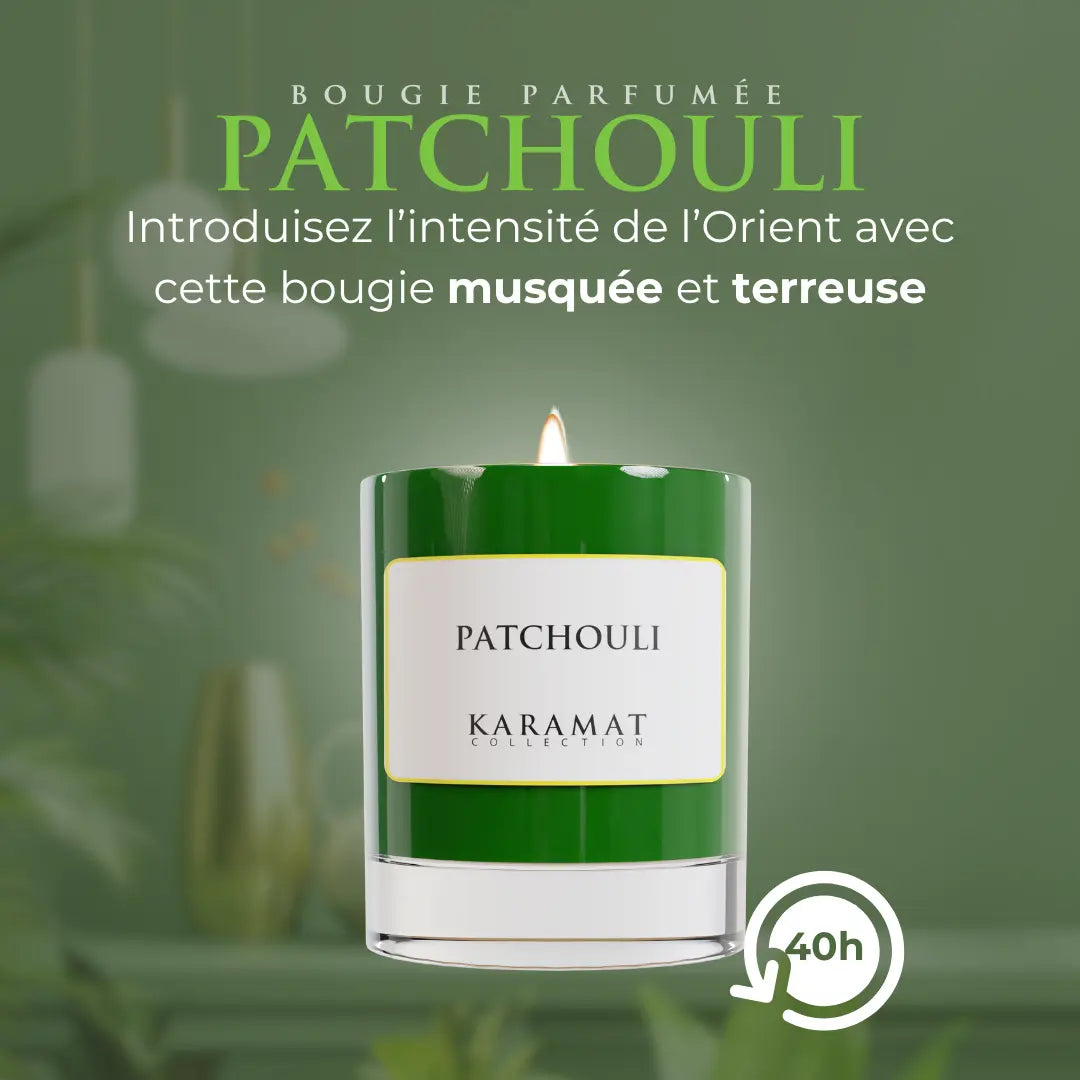 Image of Bbougie parfumée Patchouli – Profondeur Terreuse-1