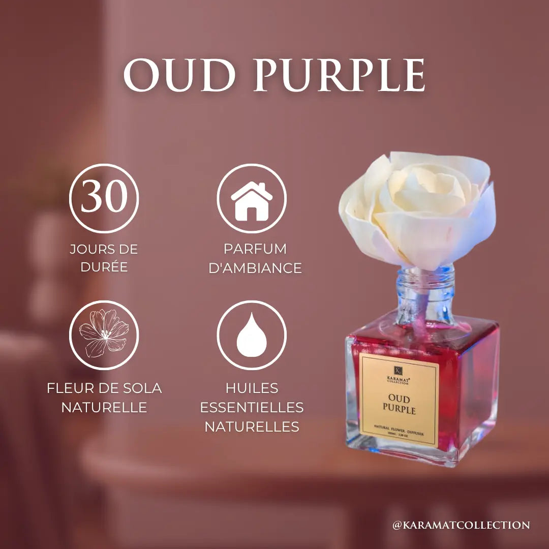 Image of DIFFUSEUR À FLEURS 100ml – OUD PURPLE-2
