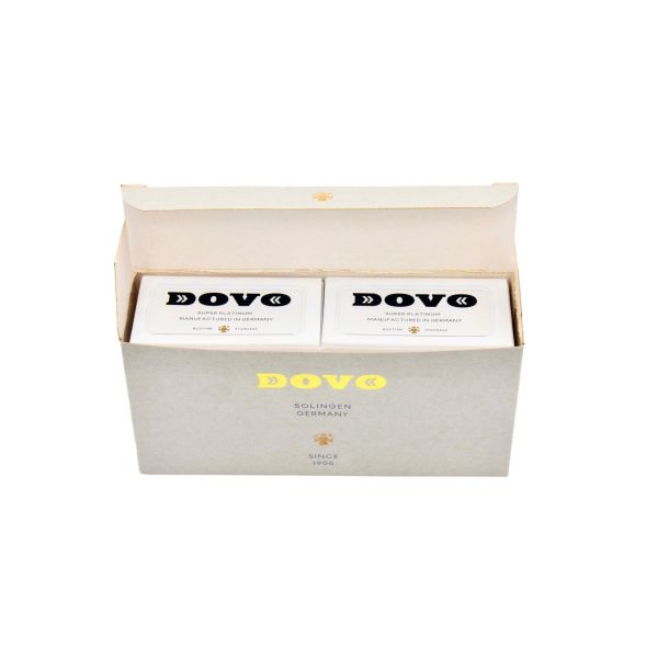 Image of Double-edged DOVO Super Platinum razor blades, MADE IN GERMANY 10 PU: 100 blades-1