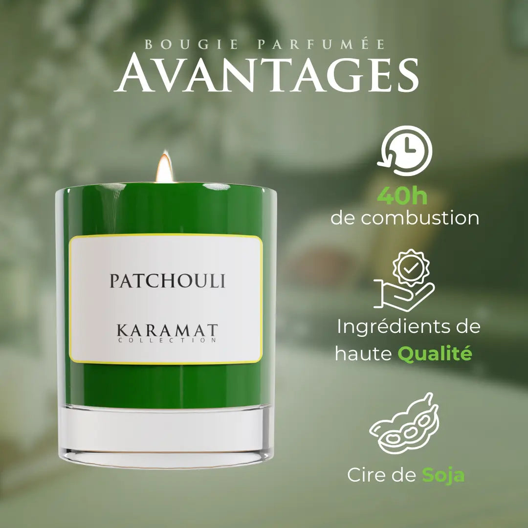 Image of Bbougie parfumée Patchouli – Profondeur Terreuse-2