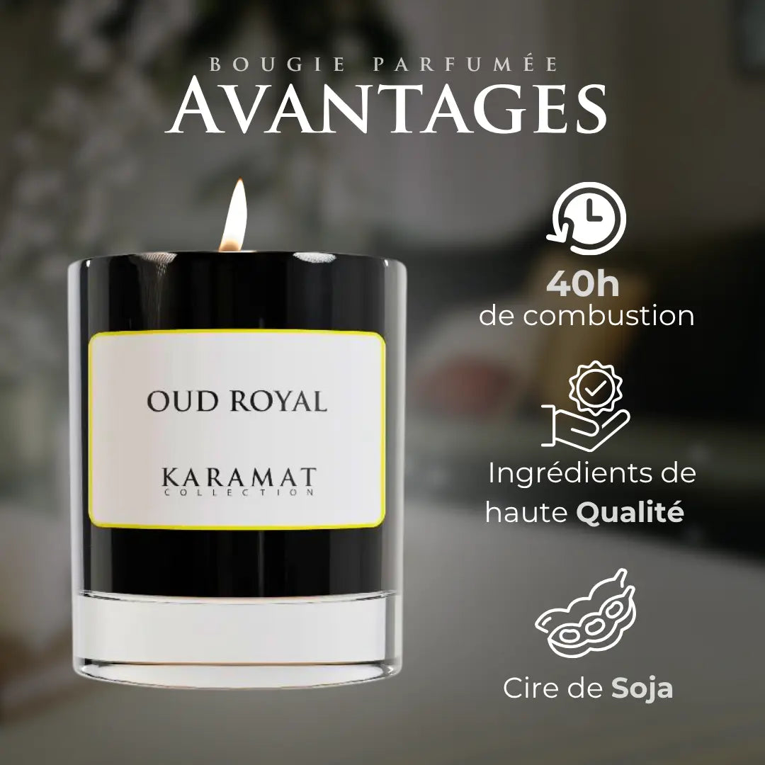Image of bougie parfumée Oud Royal – Majesté Orientale-2
