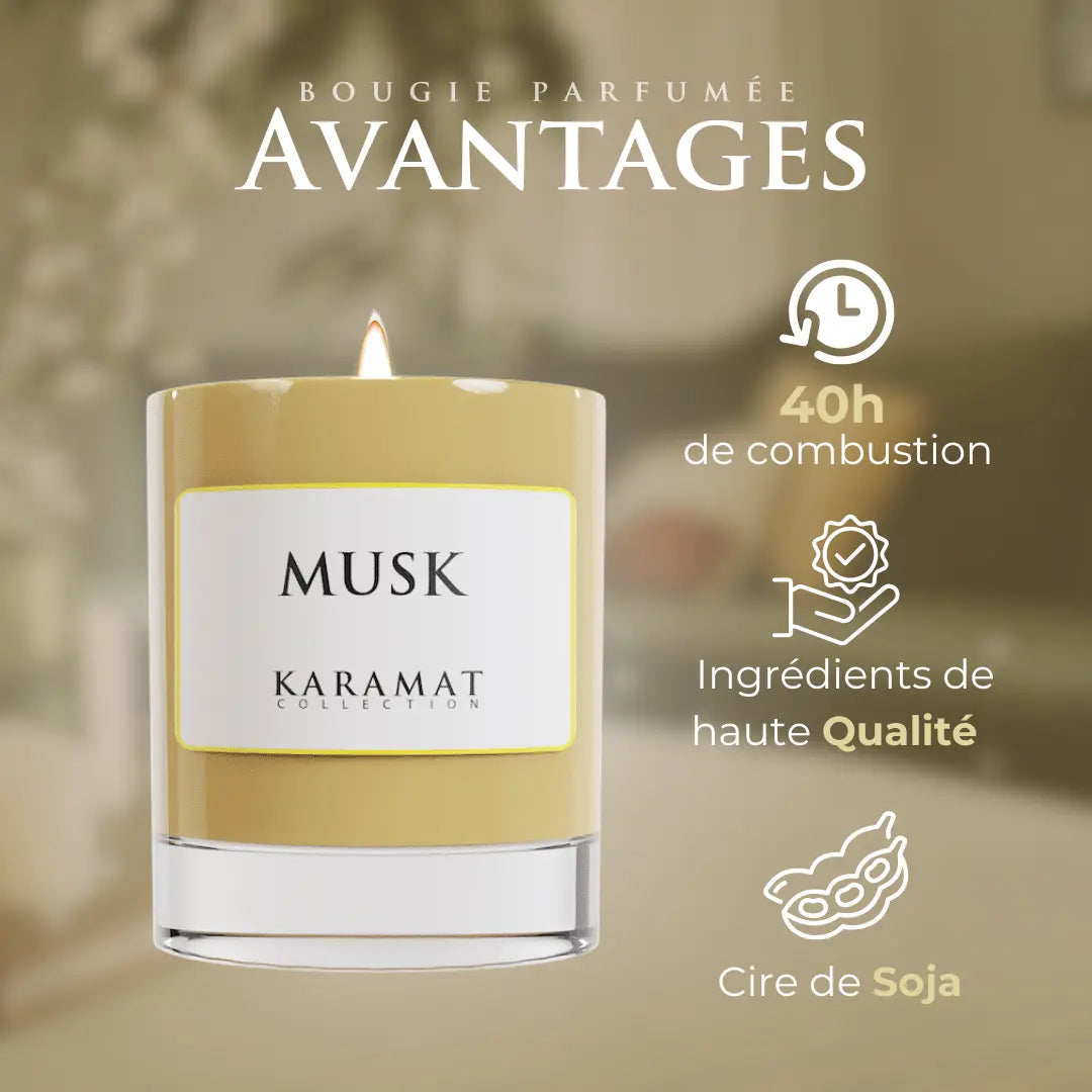 Image of Bougie Parfumée Musk – Subtilité Musquée-2