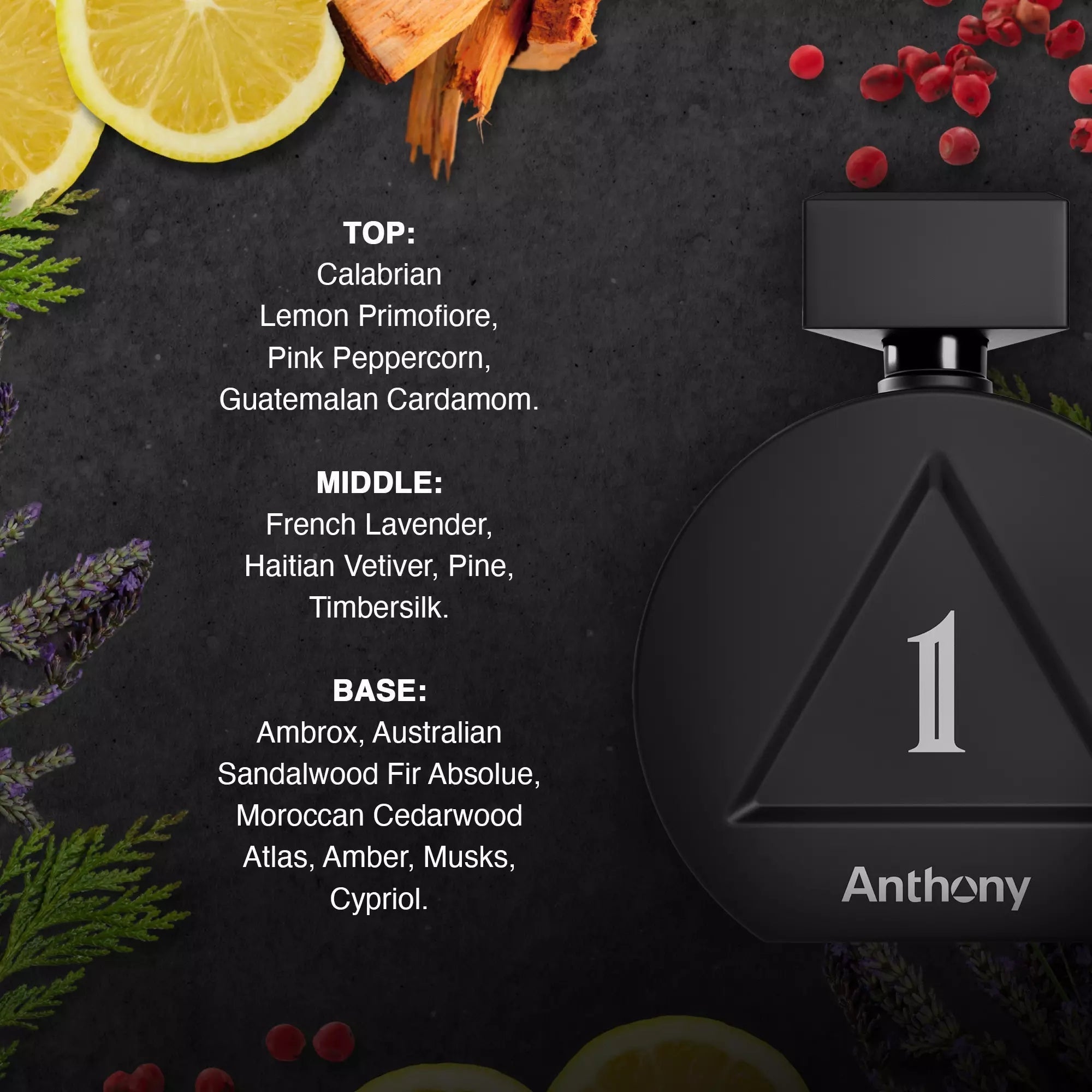 Image of Anthony 1 Eau De Parfum 3.4 Oz / 100 Ml-1