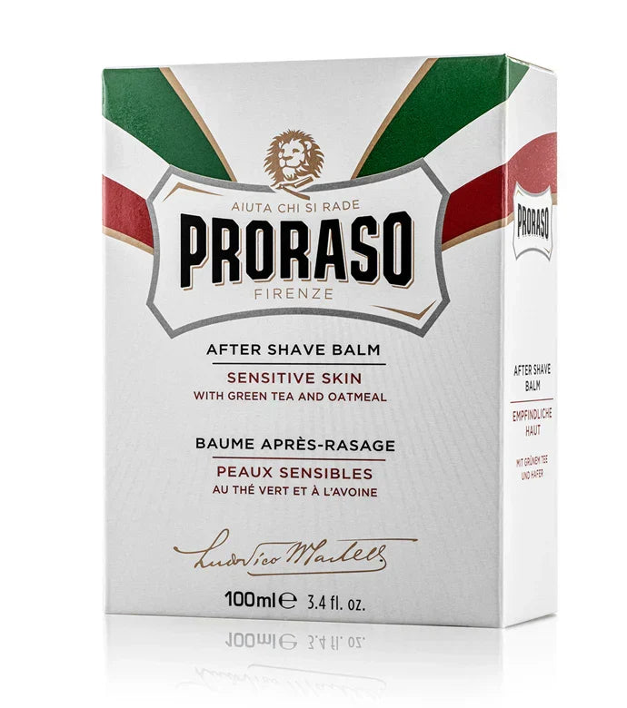 Image of Proraso Aftershave Balm Sensitive Skin with Green Tea and Oatmeal 100ML-1