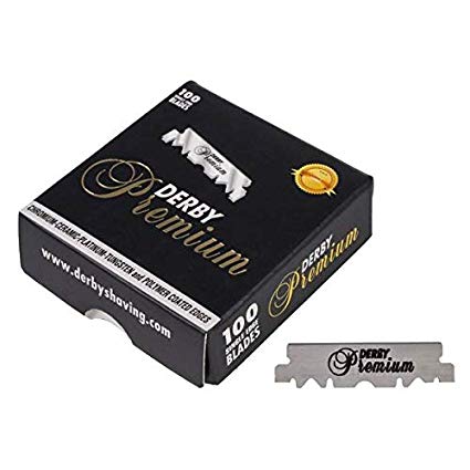 Image of Derby Premium Single Edge Blades (100 CT)-0
