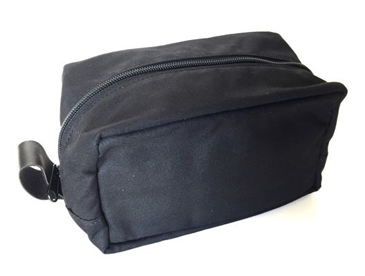 Image of Black Zipper Travel Bag - Dopp Kit-0