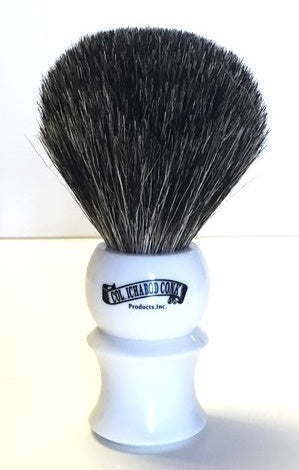 Image of Col. Conk Badger Bristle Shaving Brush, H:102, White Plastic Handle-0