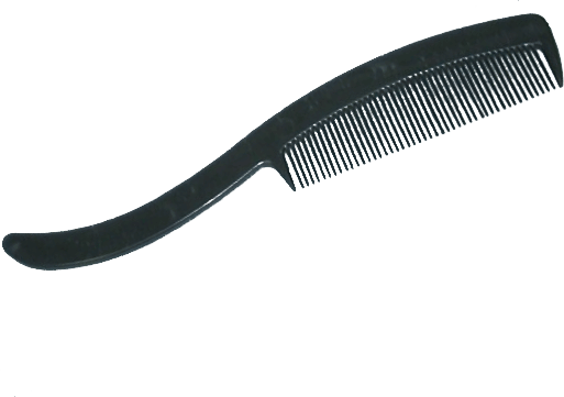 Image of Mini Moustache Comb - Black Handle-0
