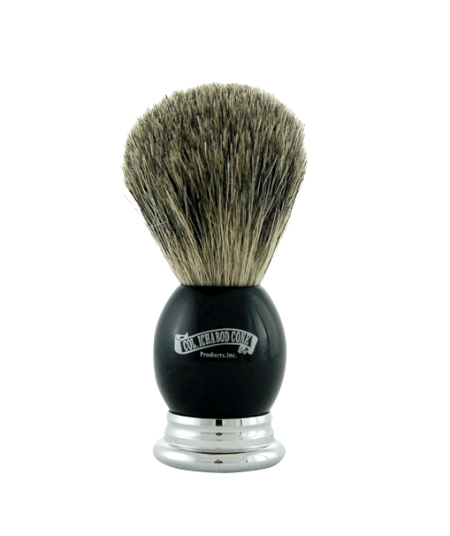 Image of Col. Conk Badger Shaving Brush, H:102, K:23, Ebony+Metal Handle-0