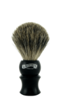 Image of Col. Conk Badger Travel Shave Brush, H:140, K:21, Brushed Aluminium Handle & Case-0