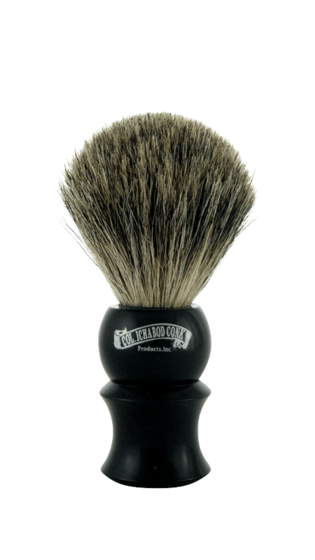 Image of Col. Conk Badger Shaving Brush, H:102, Black Plastic Handle-0