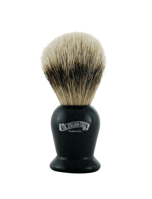 Image of Col. Conk Silver Tip Badger Shave Brush, H:105, K:20, Faux Ebony Handle-0