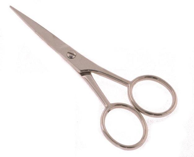 Image of Moustache & Beard Trimming Scissor - Chrome-0