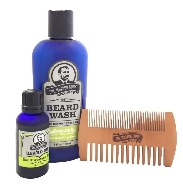 Image of SOUTHWESTERN SUN BEARD KIT - with 2 sided comb #4052-0