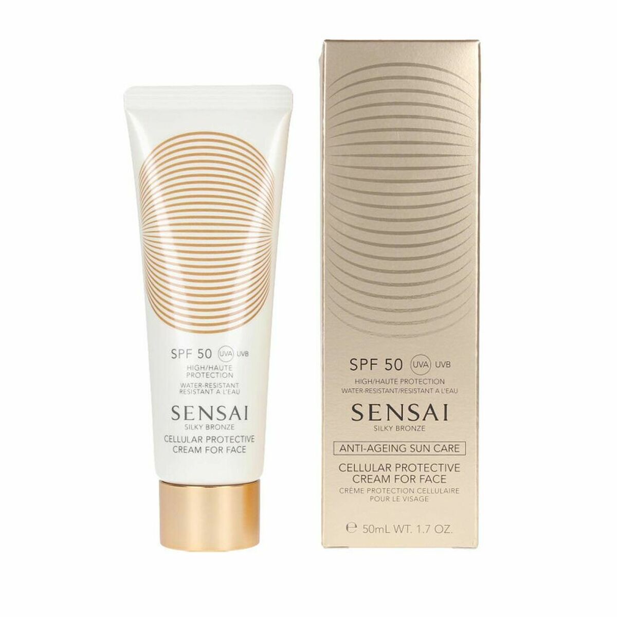 Image of Facial Sun Cream Sensai SENSAI CELLULAR PROTECTIVE Spf 50 Spf 50+ 50 ml 150 ml-0