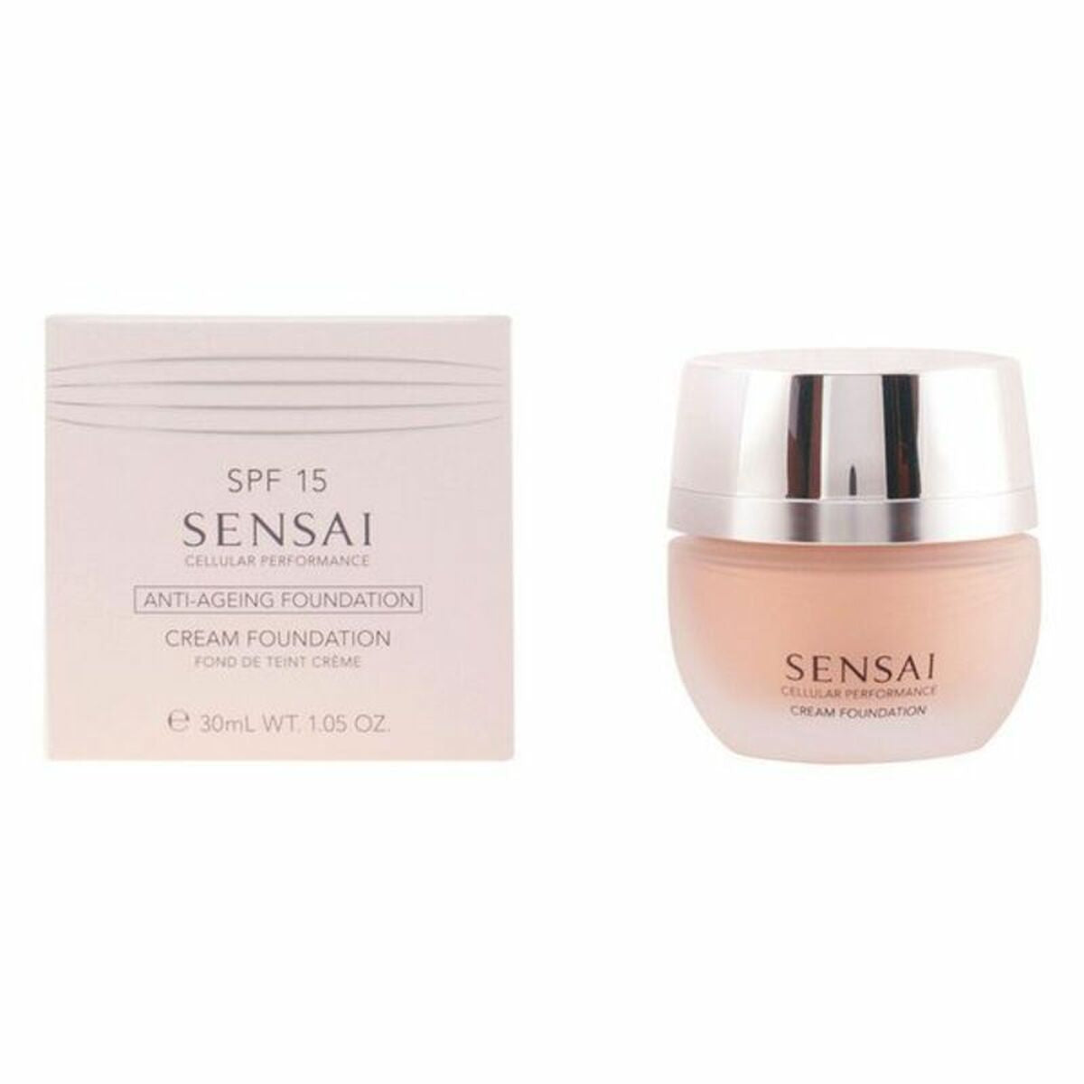 Image of Fluid Foundation Make-up Kanebo Sensai Cp cf 25 Cf25-Topaz Beige Spf 15 30 ml-0