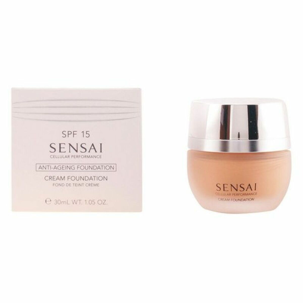 Image of Fluid Foundation Make-up Kanebo Sensai Cp cf 25 Cf25-Topaz Beige Spf 15 30 ml-2