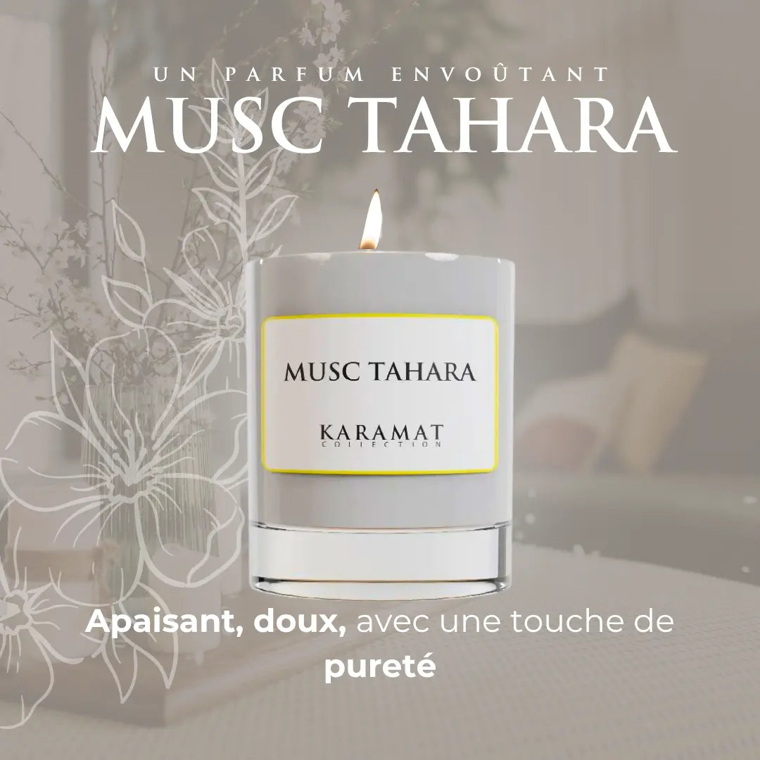 Image of bougie parfumée Musc Tahara – Pureté Enveloppante-3