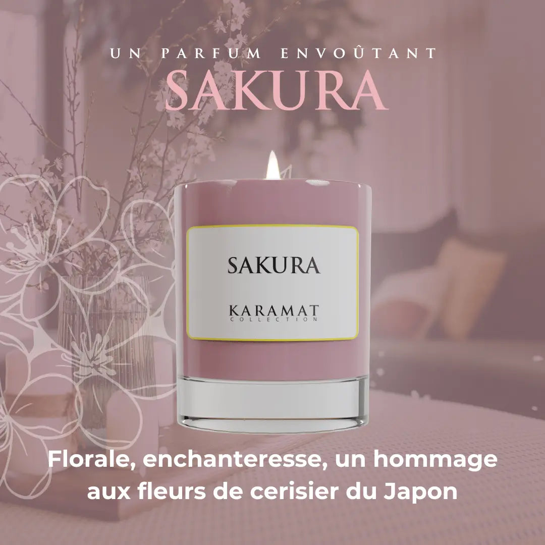 Image of Bougie parfumé Sakura – Floraison Printanière-3