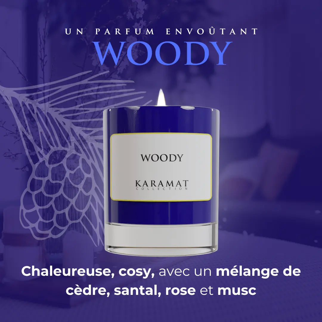 Image of bougie parfumée Woody – Essence de Forêt-3