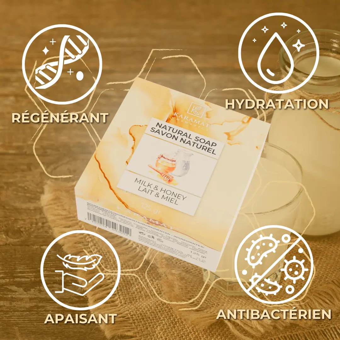 Image of Savon naturel au lait & miel 125gr-3