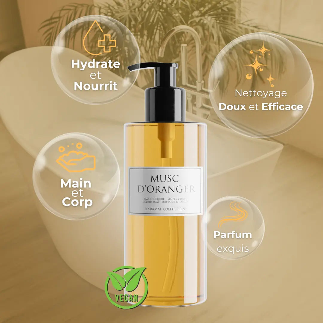 Image of MUSC D’ORANGER Savon Liquide de Luxe 300ml-2