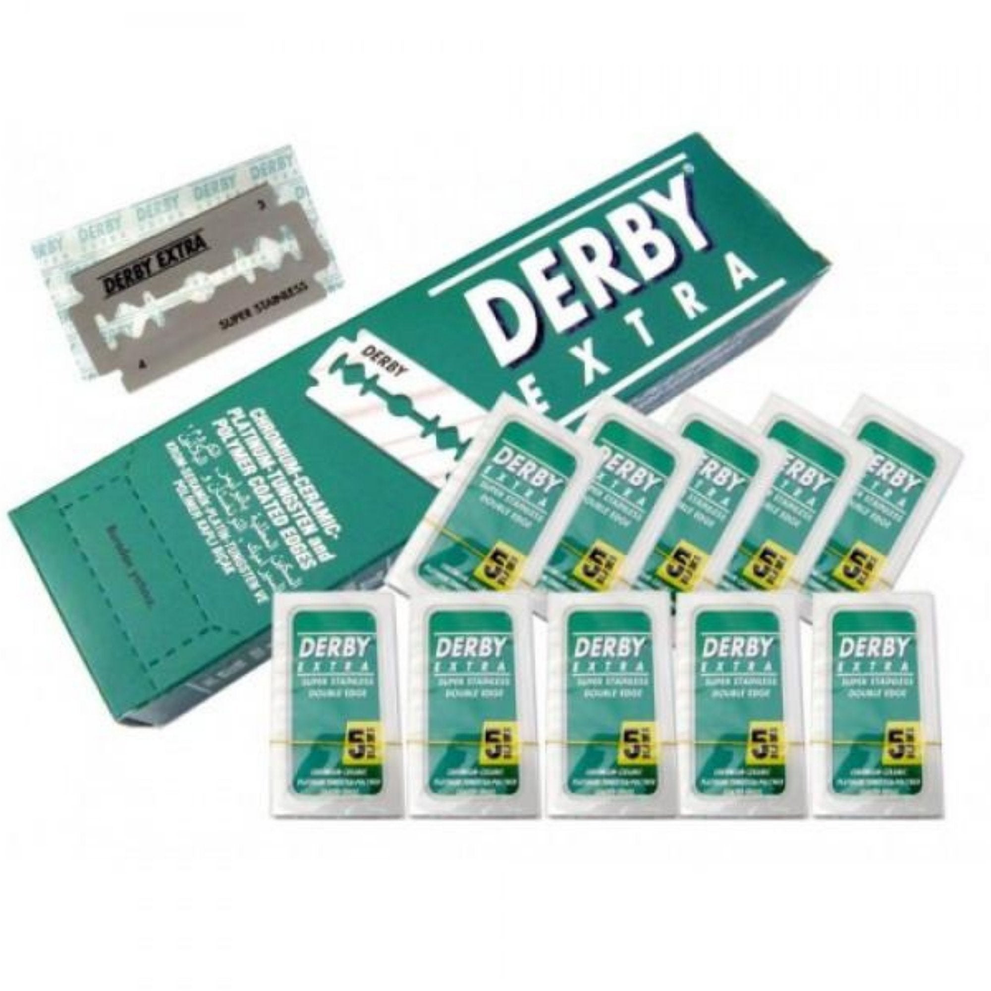 Image of Derby Extra Double Edge Blades (100 Blades/Pack)-1