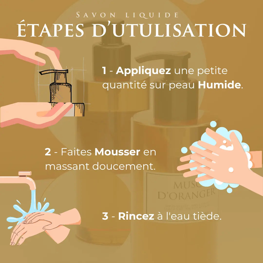 Image of MUSC D’ORANGER Savon Liquide de Luxe 300ml-4