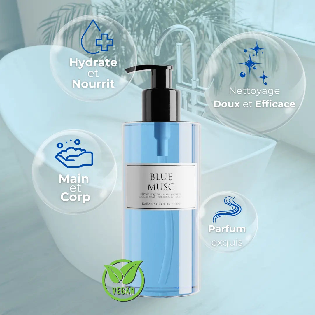 Image of BLUE MUSK Savon Liquide de Luxe 300ml-2