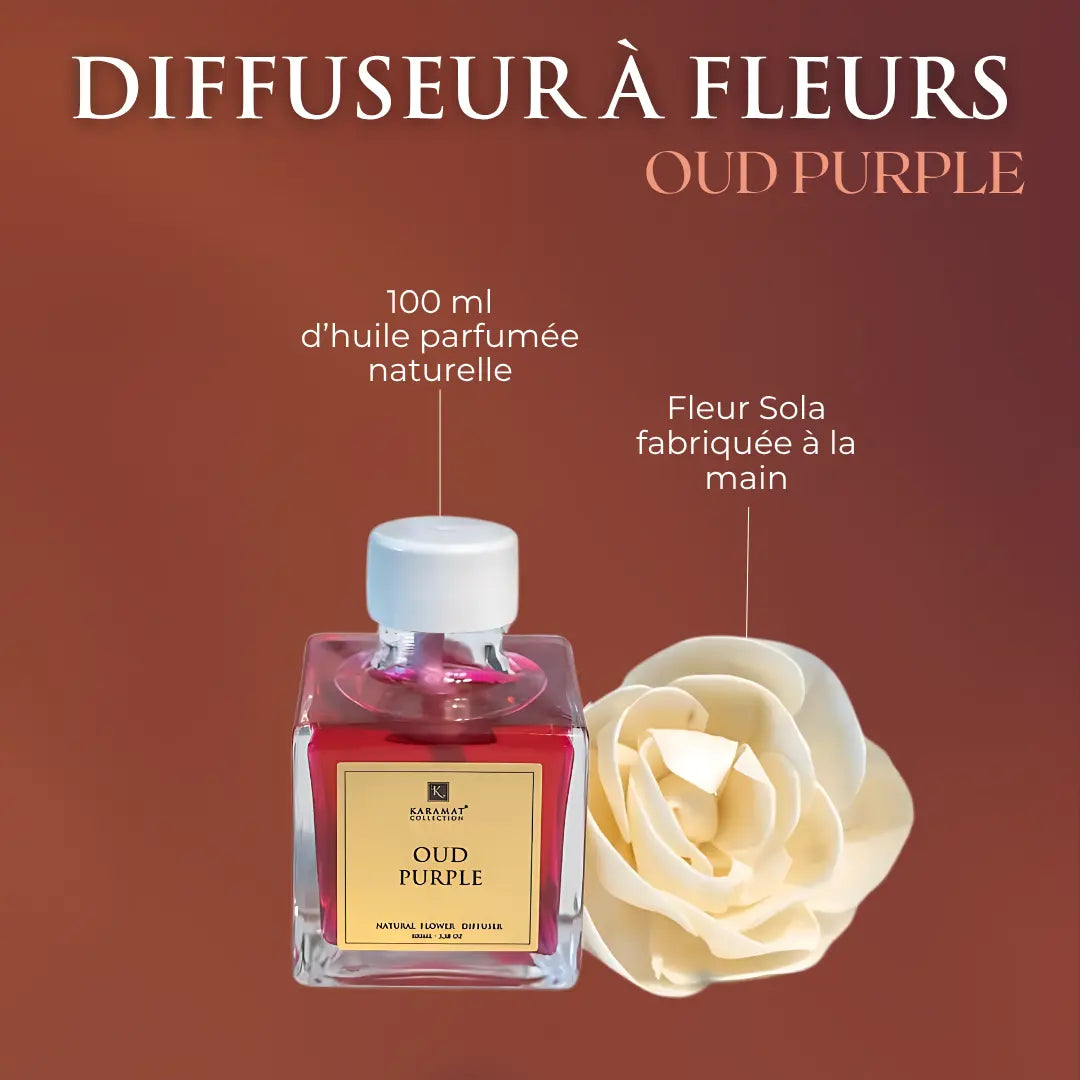 Image of DIFFUSEUR À FLEURS 100ml – OUD PURPLE-3